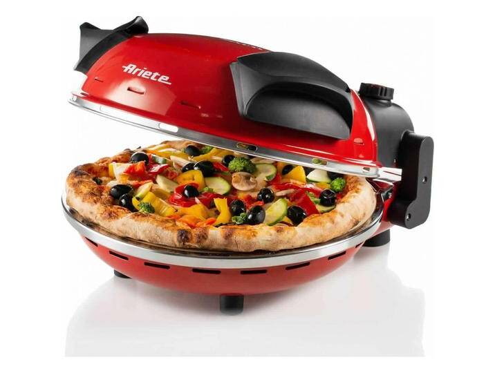 Ariete 909 Pizzaofen, Tischgrill, Rot von Ariete