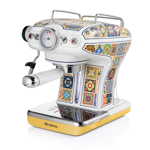 Ariete Kaffeemaschine 1389, Positano, Weiß und Gelb Ariete Kaffeemaschine 1389, Positano, Weiß und Gelb von Ariete