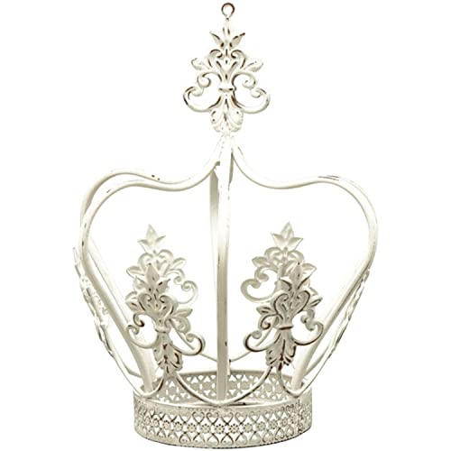 Arinosa Dekokrone Krone Metall Weiß Shabby gewischt Ø 17,5 x 22,5 cm Arinosa Dekokrone Krone Metall Weiß Shabby gewischt Ø 17,5 x 22,5 cm von Arinosa