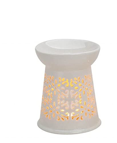 Arinosa Duftlampe Porzellan Weiß Ornamente 10x13x10 cm Arinosa Duftlampe Porzellan Weiß Ornamente 10x13x10 cm von Arinosa