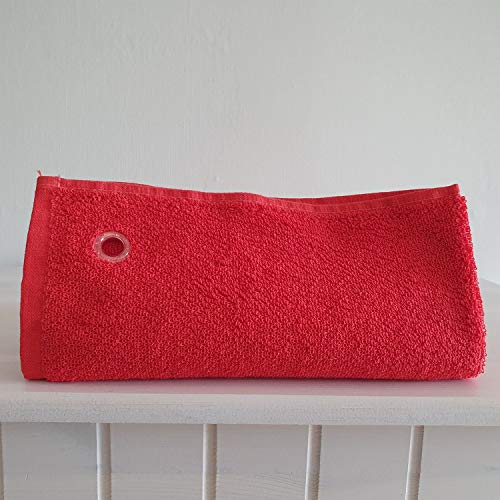 Arinosa Handtuch mit Öse Rot 50x50 cm Küchenhandtuch Gästetuch 2 er Set von Arinosa