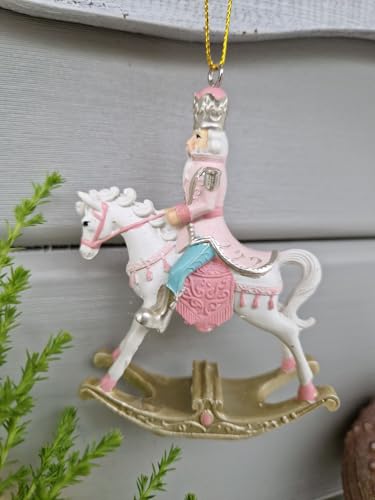 Arinosa Schaukelpferd Nussknacker Shabby Pastell Weihnachtsdeo zum Hängen 7x10x3cm Arinosa Schaukelpferd Nussknacker Shabby Pastell Weihnachtsdeo zum Hängen 7x10x3cm von Arinosa