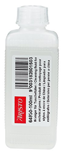 Aristo AR64850 Reinigungsflüssigkeit für Tuschestifte (100 ml in handlicher Plastikflasche) transparent von Aristo