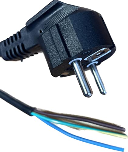Ariston Stecker mit T/T 3 x 1,00 mm, 2,0 m, Schwarz von Ariston