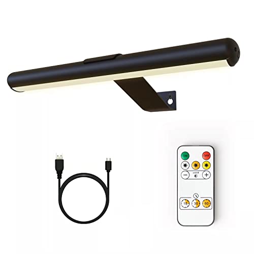 Arixinks Drahtlose Bilderlampe mit Fernbedienung 32cm Wiederaufladbare Batterie Malerei Licht mit Vollmetall, Schnurlos LED Akzent Art Display Licht mit Dimmer Timer für Artwork Dartscheibe von Arixinks