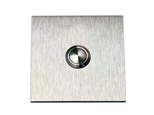 Designer Klingel Türklingel Klingelplatte 3mm Edelstahl V2A 80mm x 80mm qmd Designer Klingel Türklingel Klingelplatte 3mm Edelstahl V2A 80mm x 80mm qmd von TANGDIAABBCC