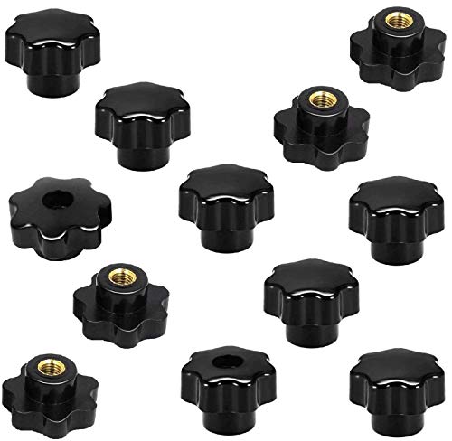 Sterngriffmutter M8 Sterngriff Ø 40 mm Innengewinde Schwarz 2 Verschiedene Typen 12 Stk Sterngriffmutter M8 Sterngriff Ø 40 mm Innengewinde Schwarz 2 Verschiedene Typen 12 Stk von veeu