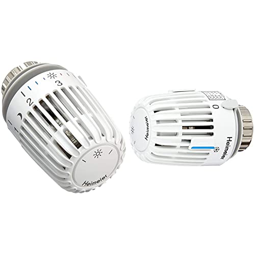 Heimeier Heizkörper Thermostatkopf Typ K weiß 4er Set & HEIMEIER HSK2N Thermostat-Kopf K weiß, mit Nullstellung von ArkiFACE
