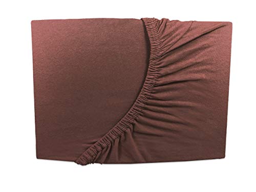 Topper Spannbettlaken - braun/Brown/Marron - 180x200-200x200 cm Jersey Boxspring (braun/Brown/Marron) von Arle-Living
