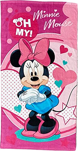 Arlis Disney Frozen Strandtuch oder Badetuch Frozen Disney 70 x 140 cm aus Baumwolle (Minnie Disney Handtuch) von arlis