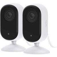 ARLO ESSENTIAL2 2K INDOOR CAMERA 2-PACK VMC3260-100EUS WLAN IP-Überwachungskamera-Set mit 2 Kameras von Arlo