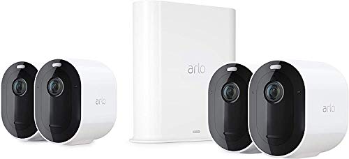 Arlo Pro3 WLAN Überwachungskamera aussen, 2K UHD, 4er Set, kabellos, Bewegungsmelder, Farbnachtsicht, 160° Blickwinkel, 2-Wege Audio, mit 90-tägigem Arlo Secure Plan Testzeitraum, VMS4440P Arlo Pro3 WLAN Überwachungskamera aussen, 2K UHD, 4er Set, kabellos, Bewegungsmelder, Farbnachtsicht, 160° Blickwinkel, 2-Wege Audio, mit 90-tägigem Arlo Secure Plan Testzeitraum, VMS4440P von Arlo