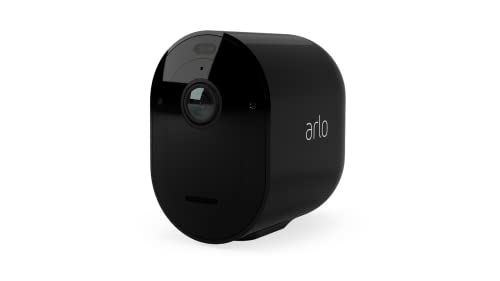 Arlo Pro 4 Überwachungskamera Aussen WLAN, Kabellos, 2K HDR Qualitätsprodukt, 160° Sichtfeld, Spotlight, Nachtsicht, Bewegungsmelder, Anti-Diebstahl-Alarm Sirene + mit Arlo Secure Testzeitraum von Arlo