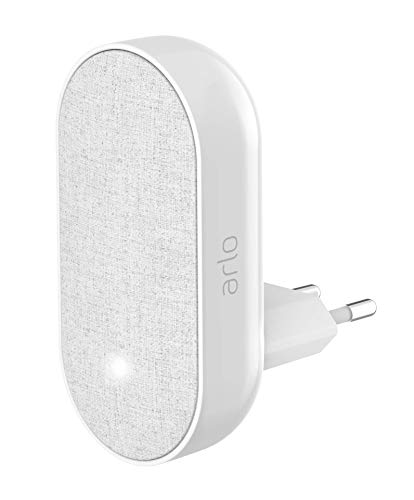 Arlo Smart Chime kabellose Klingel (für Arlo Doorbell, akustisches und visuelles Signal, einstellbare Lautstärke und eingebaute Sirene, kompatibel mit Arlo Ultra, HD, Pro, Pro2, Pro3) grau, AC1001 von ARLDE