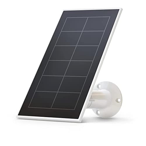 Arlo Zertifiziertes Zubehör, Solarpanel, Wetterfest, Nur Kompatibel Mit Arlo Essential Gen 1 (+XL) Überwachungskamera Aussen WLAN, Perfekt, Um Ihre Kameras 24/7 Aufgeladen Zu Halten, Weiß von Arlo