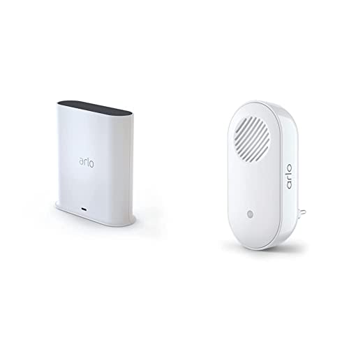 Arlo Zertifiziertes Zubehör | SmartHub, Lokaler Speicher - USB-Stick, WiFi WLAN 2,4 GHz, Kompatibilität Mit Arlo Kameras Und Klingeln, Konnektivität Apple HomeKit, Ethernet-Kabel, Weiß von Arlo
