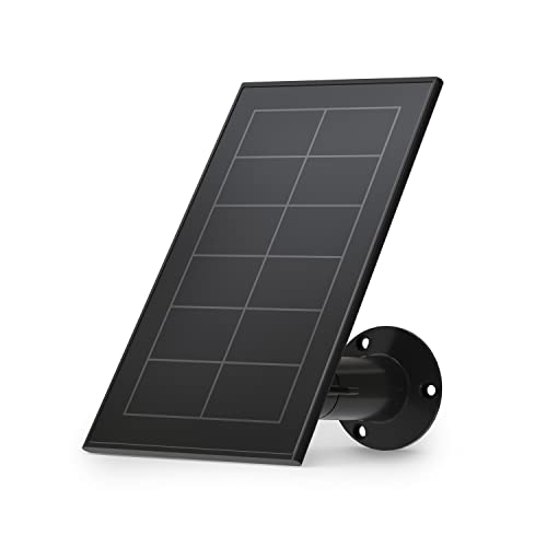 Arlo Zertifiziertes Zubehör, Solarpanel, Kabel 2.4m, Wetterfest, Kompatibel Mit Pro 3, Pro 4 (+XL), Pro 5, Floodlight, Ultra 2 (+XL), Go 2, Um Ihre Kameras 24/7 Aufgeladen Zu Halten, Schwarz von Arlo