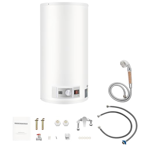 80L Elektronischer Durchlauferhitzer, 2000W 220V Elektrischer Speicher-Wassererhitzer, Energiesparend, Temperaturbereich 25–75 °C, Überhitzungsschutz für Küchen, Badezimmer, Wohnungen usw von Armanyya