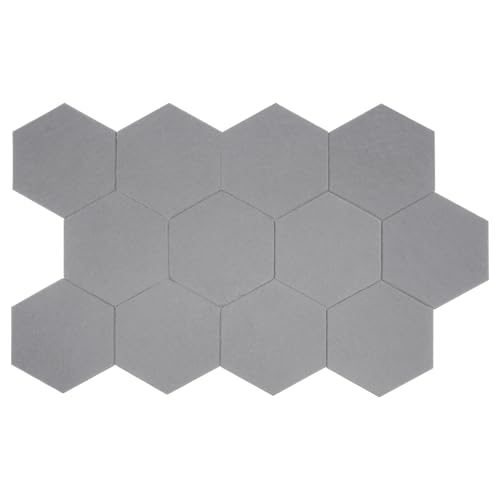 Akustikplatten Schalldämmung Polyester Hexagon 0.95m² Wanddekor Silbergrau Selbstklebend 34dB Schallabsorption Für Studio Büro 12 Stück Akustikplatten Schalldämmung Polyester Hexagon 0.95m² Wanddekor Silbergrau Selbstklebend 34dB Schallabsorption Für Studio Büro 12 Stück von Armanyya
