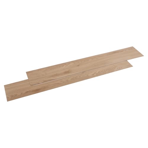 PVC Bodenfliesen selbstklebend 36 Stück Holzoptik 91×15cm 1.3mm wasserdicht für DIY Renovierung Küche Wohnzimmer von Armanyya