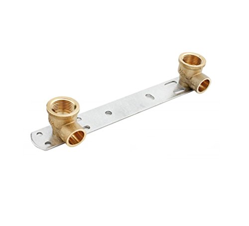 1,27 cm x 15 mm verdeckte Duschhalterung, Länge – 150 mm, Thermostat-Mischbatterie, Stange, Rückplatte, BSP-Gewinde, Wasserhahn-Anschluss-Set von Armar Trading LTD