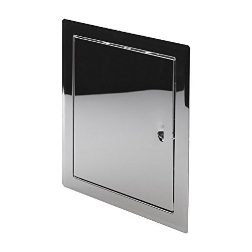 Armar Trading LTD Hochwertige Metall-Wandtür, Revisionstür, Klappe, Zugang zu eingebauten Inspektions- und Service-Elementen, Weiß, Silber von Armar Trading LTD