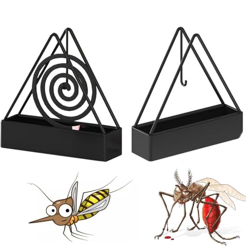 Armastuse 2 Stücke Mückenspirale Halter, Dreieckige Mosquito Coil Holder, Hängespule Moskitospulen-Halter für Zuhause Außenbereich Camping von Armastuse
