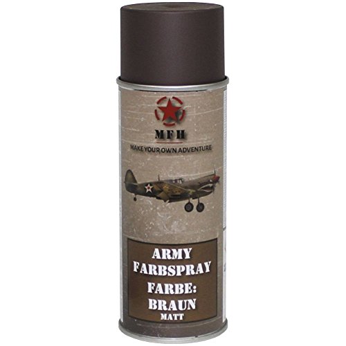 BW Army Farbspraydosen Sprühfarbe Armeelack 400ml DS 13,25 ?/L Braun matt von Armeeverkauf