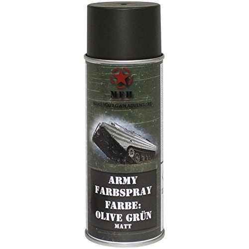 BW Army Farbspraydosen Sprühfarbe Armeelack 400ml DS 13,25 ?/L Oliv grün matt von Armeeverkauf