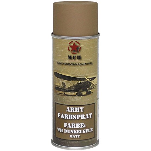 BW Army Farbspraydosen Sprühfarbe Armeelack 400ml DS 13,25 ?/L gelb matt von Armeeverkauf