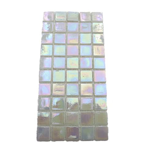 Armena 15wj02 1.5x1.5cm glänzend Glasmosaik weiß 5x10 Stück von Armena