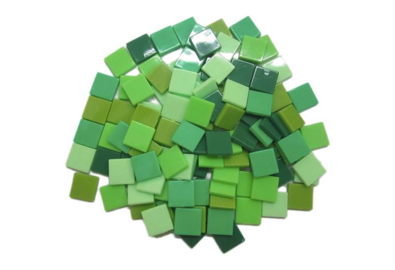 Armena Mosaikfliesen Acrylstein Acrylmosaikfliesen 10 x 10 mm 70g/Box Farbenmischung, Grün mixes von Armena