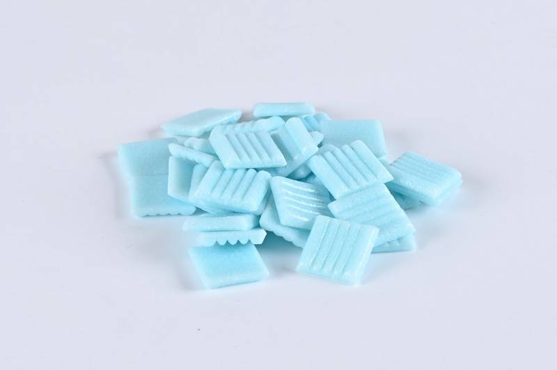 Armena Mosaikfliesen Mosaikfliesen Glasmosaik Bastelmaterial Mosaik DIY Wandfliesen 260g, blassblau von Armena