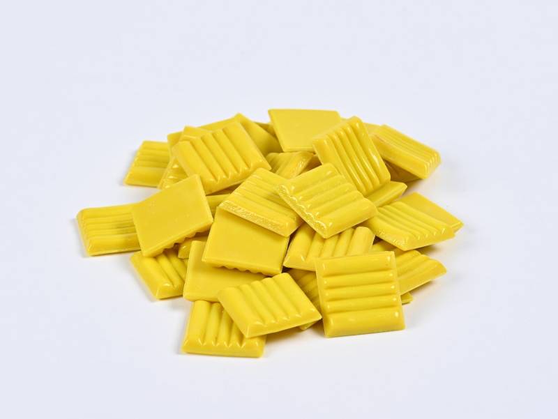 Armena Mosaikfliesen Mosaikfliesen Glasmosaik Bastelmaterial Mosaik DIY Wandfliesen 260g, gelb von Armena
