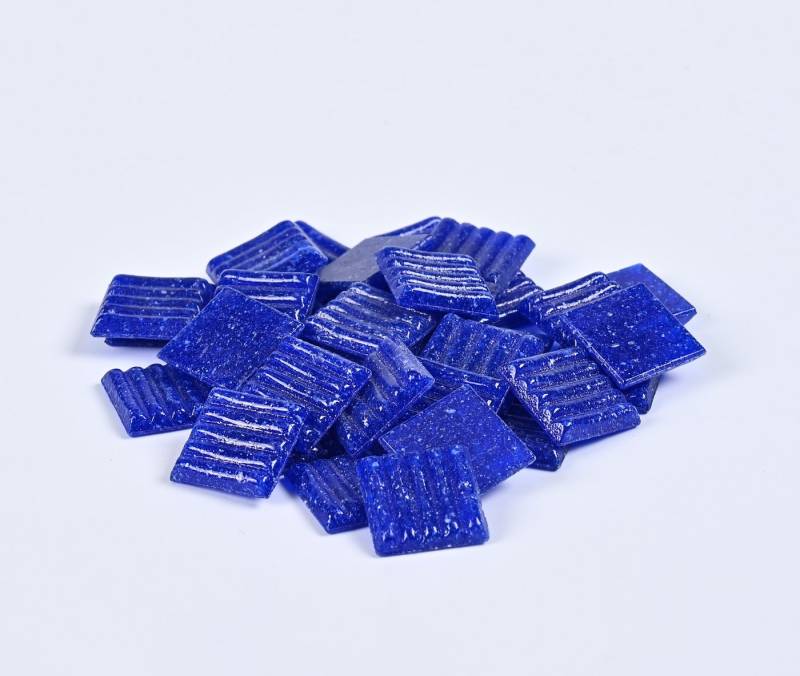 Armena Mosaikfliesen Mosaikfliesen Glasmosaik Bastelmaterial Mosaik DIY Wandfliesen 260g, tiefblau von Armena
