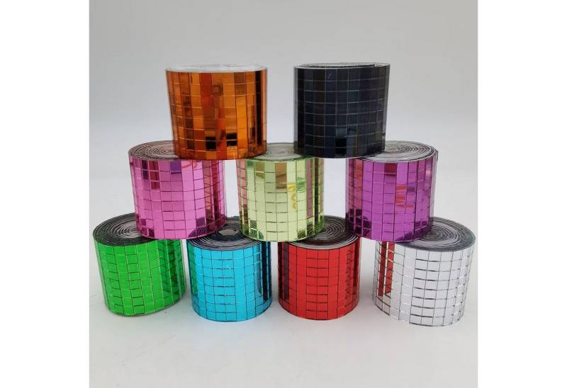 Armena Spiegelfliesen Mosaikfliesen selbstklebend Glasspiegel Basteln DIY 9 Rollen 5x5mm von Armena