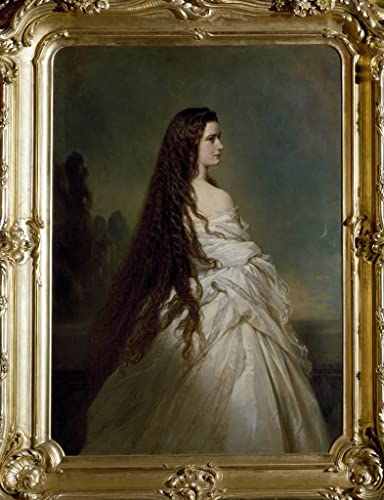 ArmerI Berühmte Gemälde Kunst Poster Drucken Ölgemälde Porträt von elisabeth de wittelsbach von xaver Winterhalter für Schlafzimmer Home Decor 60x90cm von ArmerI