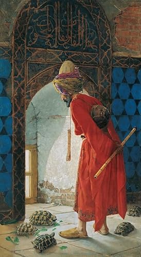 ArmerI Gemälde Wandkunst Kunstwerk Dekor Berühmte Gemälde Der tortoise trainer von osman hamdy-bey für Heimtextilien 60x90cm von ArmerI