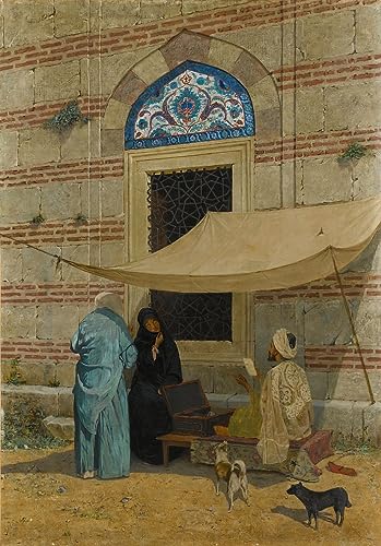 Leinwand Wandkunst Bilder Deko Kunstwerk Berühmte Gemälde Arzuhalci Public Geschrieben von Osman Hamdi Bey für Wohnzimmerdekoration 60x90cm von ArmerI