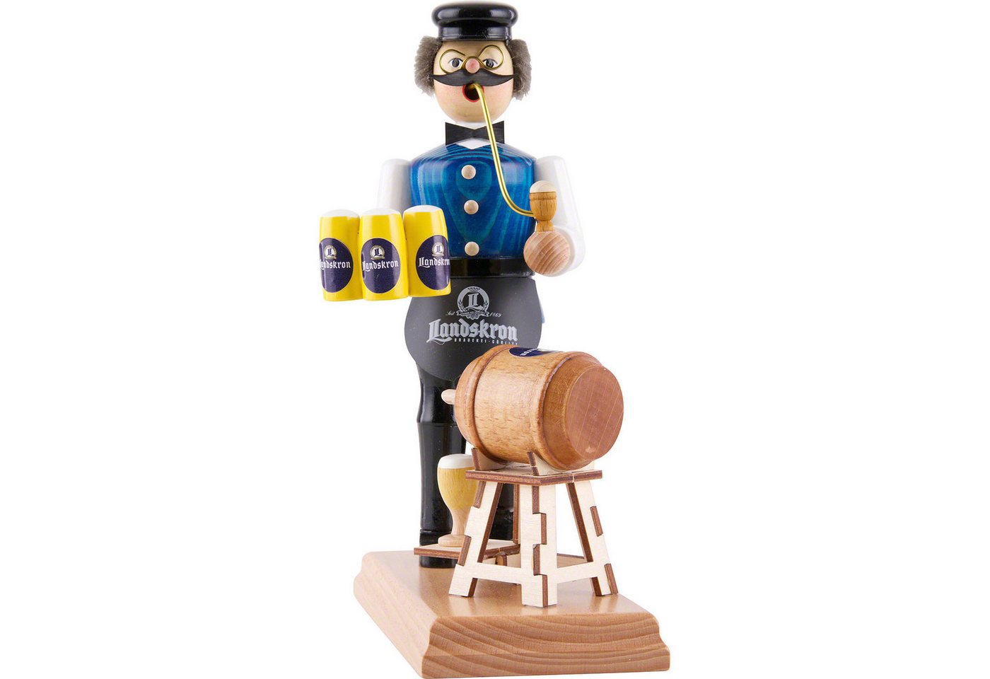 Armin Braun Räuchermännchen Gastwirt mit Fassanstich (18cm) Räuchermann von Armin Braun von Armin Braun