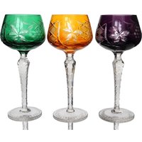 1x Farbiges Kristall Weinglas - Lausitzer, Ddr von ArmoireAncienne