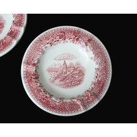 1x Kleiner Porzellan Aschenbecher - Rot Und Weiß Villeroy & Boch Burgenland Muster 1x Kleiner Porzellan Aschenbecher - Rot Und Weiß Villeroy & Boch Burgenland Muster von ArmoireAncienne