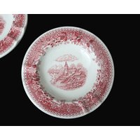 1x Kleiner Porzellan Aschenbecher - Rot Und Weiß Villeroy & Boch Burgenland Muster von ArmoireAncienne