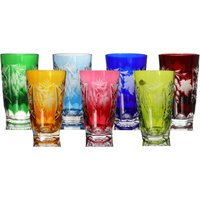 1x Longdrinkglas - Farbiger Kristall Nachtmann Traube von ArmoireAncienne
