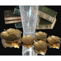 5x Messing Blatt Platten Set von ArmoireAncienne