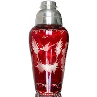Boho Ruby Cocktail Shaker Und Gläser Set - Wittig von ArmoireAncienne
