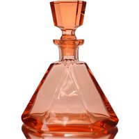 Boho Crystal Decanter, Rosa Kristall, Facettenschliff Boho Crystal Decanter, Rosa Kristall, Facettenschliff von ArmoireAncienne