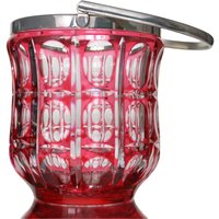 Cranberry Eiswürfelbehälter Mit Versilberter Fassung von ArmoireAncienne