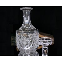 Crystal Decanter, Cut Decor, 3lbs von ArmoireAncienne