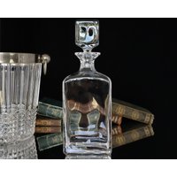 Crystal Whiskey Decanter, Rechteckig von ArmoireAncienne